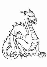 Coloring Pages Dragon Kids Print Colouring sketch template