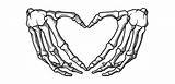 Skeleton Hand Heart Drawing Hands Clipart Making Webstockreview Clipground Vhv sketch template