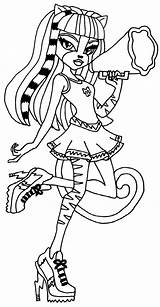 Coloring High Monster Pages Colouring Girls Visit Party Purrsephone Sheets sketch template