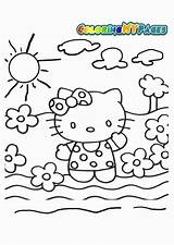 Coloring Kitty Hello Pages Printable Peace Dove Kids Print Comments Pdf Coloringhome Library Clipart sketch template
