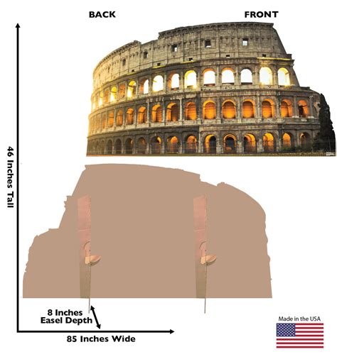 life size colosseum  italy cardboard cutout