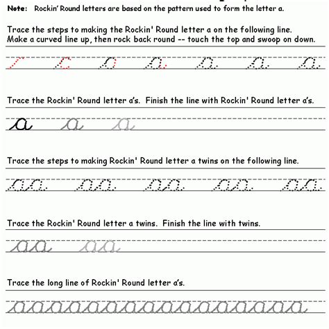 learning cursive   worksheets  cursive writing