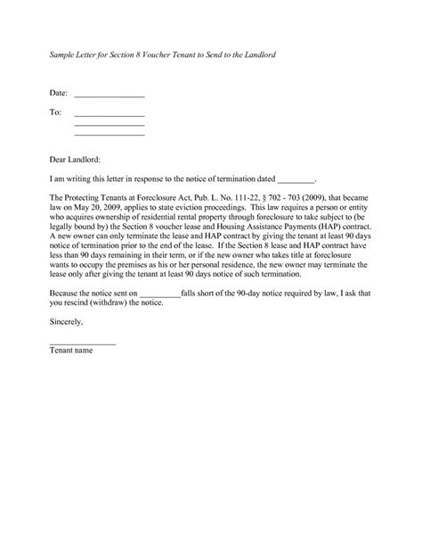 landlord notice letter to tenant template examples letter template collection