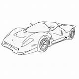 Voiture Formule F430 Imprimé Danieguto sketch template