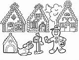 Coloring Gingerbread Pages Christmas Usps Holiday House Man Stamp Office Post Printable Kids Print Village Postal Sheets Color Sheet Vector sketch template