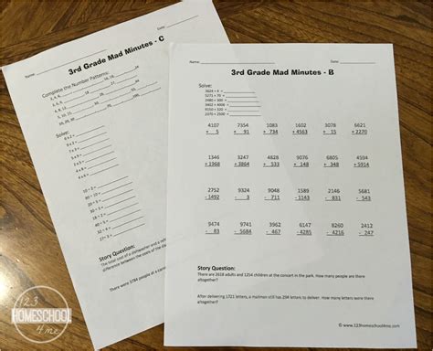 grade math worksheets