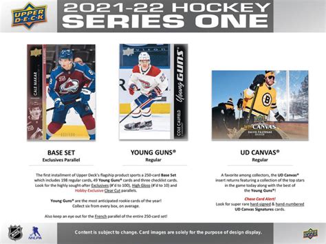 2021 22 Upper Deck Series 1 Hockey Hobby Box Breakaway Sports Cards