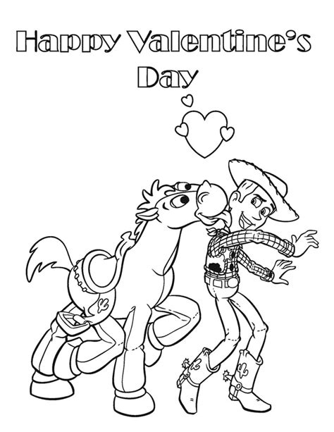 toy story happy valentines day coloring page hm coloring pages
