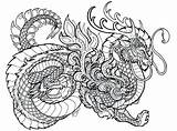 Hard Dragon Coloring Pages Printable Getcolorings Color Colorings sketch template
