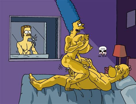 pic164467 homer simpson marge simpson ned flanders the fear the simpsons simpsons porn