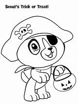 Leapfrog Halloween Scout Coloring Printable Pages Trick Treat Baby Color sketch template