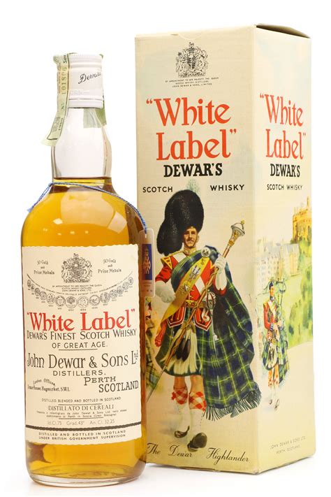 dewars white label  cl  whisky auctions