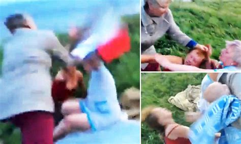 Russian Mum And Grandmother Are Beaten Up By Passers By In Video