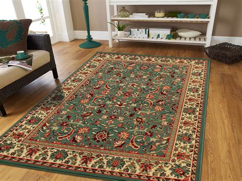 amazoncom green oriental rug small rugs  kitchen door mats outdoor rug indoor rugs