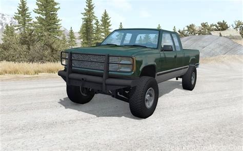 beamng gavril  series extended cab lifted  beamng drive mods  extended cab