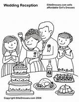 Wedding Coloring Pages Dresses Cana Reception Kids Party Elitedresses Printable Girls Book Colouring Sheets Activity Bruiloft Color Themed Affordable Sells sketch template