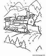 Coloring Pages Train Winter Printable Color Kids Trains Polar Express Clip Sheets Printables Print B544 Choo Engine Coal Steam Blank sketch template