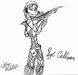 Calhoun Sgt sketch template