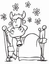 Kuh Colouring Cows Ausmalbild Malvorlagen sketch template