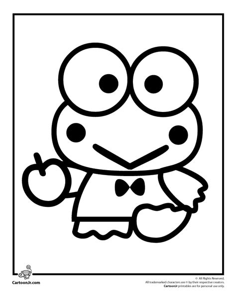 cartoons coloring pages keroppi coloring pages