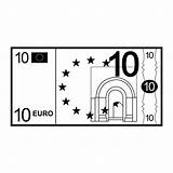 Billetes Colorear Euros Monedas Imagui Laminas sketch template