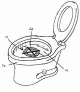 Toilet Template Coloring sketch template