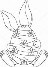 Easter Pisanki Kolorowanki Kleurplaat Paasei Eggs Jajko Ilustracja Stockowa Zajączek sketch template