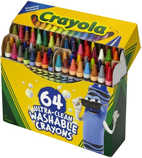 crayola ultra clean washable crayons  count