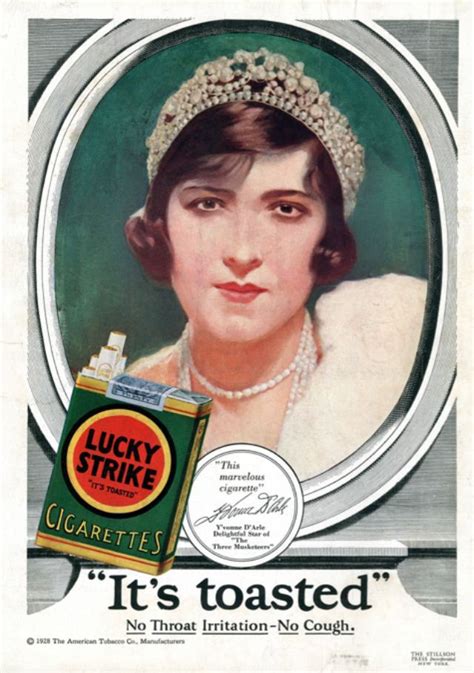 40 vintage tobacco advertisements featuring female movie stars from the