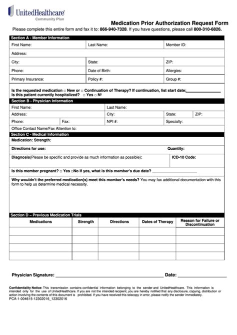 United Healthcare Insurance Appeal Form Financial Report
