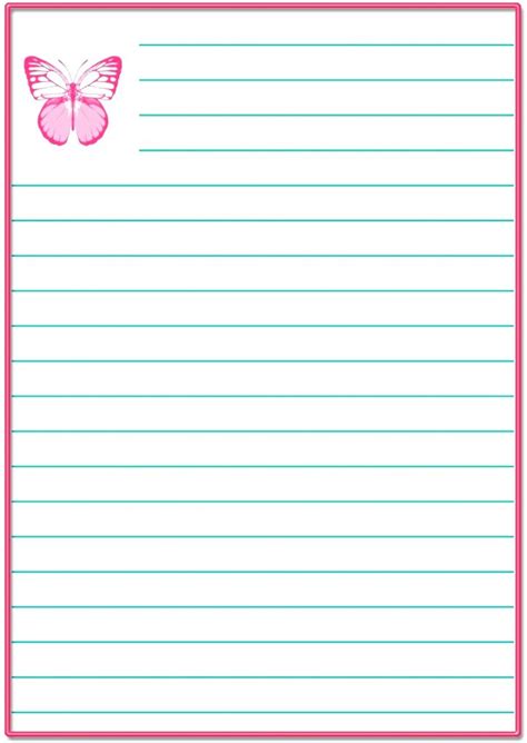 printable stationery  lines