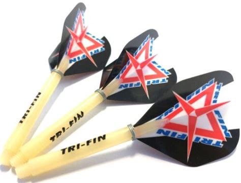 unique tri fin dart stems shafts mm tri fin dart flights  set trial pack ebay