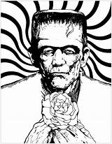 Frankenstein Colorear Adulti Justcolor Erwachsene Malbuch Fur Colouring Coloriages Frankeinstein Beetlejuice Panthere Pennywise Enfants Célèbre Remarkable Inspirations Sorciere Zentangle Zucca sketch template
