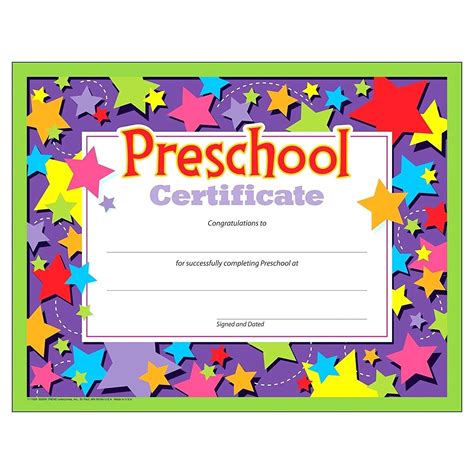 preschool graduation diploma  printable  printable