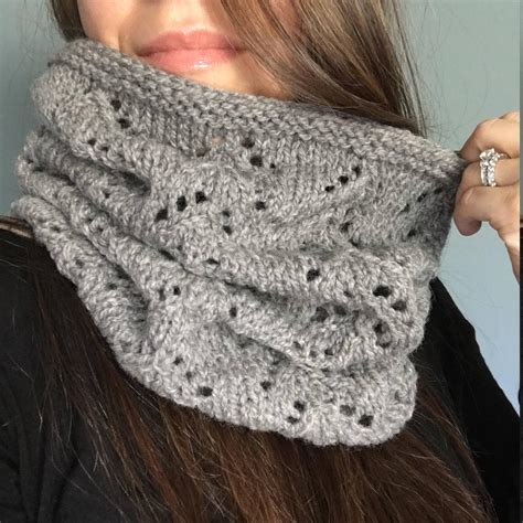 knitting pattern  miriam classic lace cowl includes written