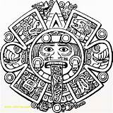Aztec Coloring Pages Getcolorings sketch template