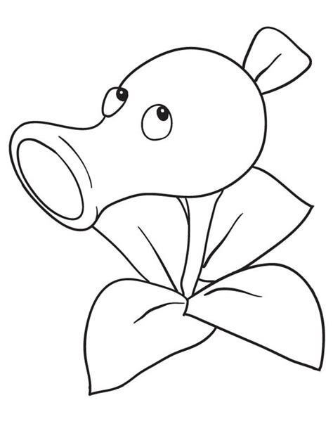 peashooter  plant  zombie coloring page coloring sky zombie