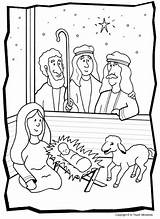 Yesus Kelahiran Tuhan Minggu Shepherds sketch template
