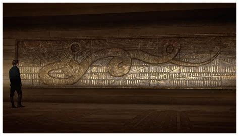 nice    magnificence   sandworm bas relief wall