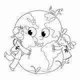 Coloring Pages Earth Planet Kids Venus Planets Childrens Cartoon Rocks Printable Hugging Print Save Color Getcolorings Children Crafts Mother Getdrawings sketch template