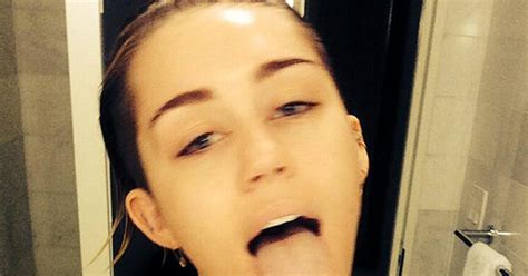 Miley Shares Shower Selfie E Online