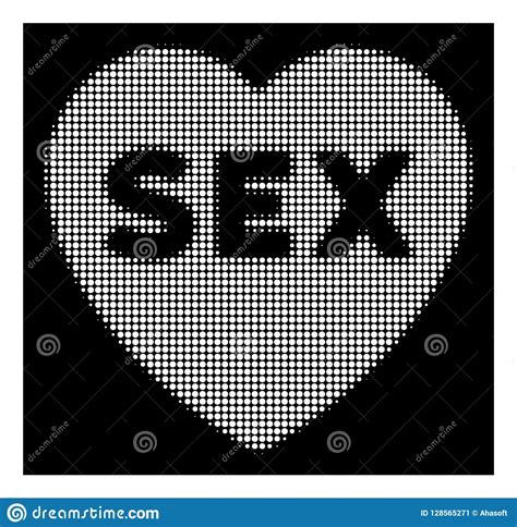 white halftone sex heart icon stock vector illustration of passion
