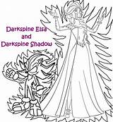 Coloring Darkspine Emeralds Sonic sketch template