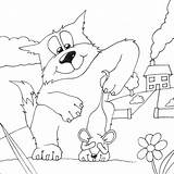 Coloring Pages Cat Mouse Colouring Animal Nonsense Game Blame Shame Print Paint sketch template