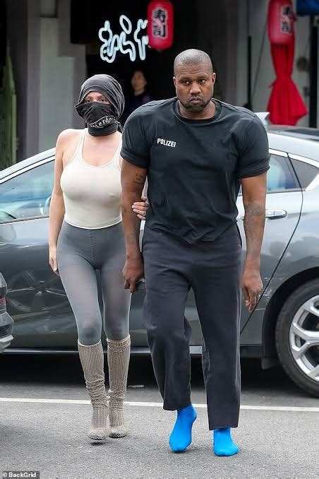Kanye West Shows Off Bizarre New Style While Out With His Wife Bianca