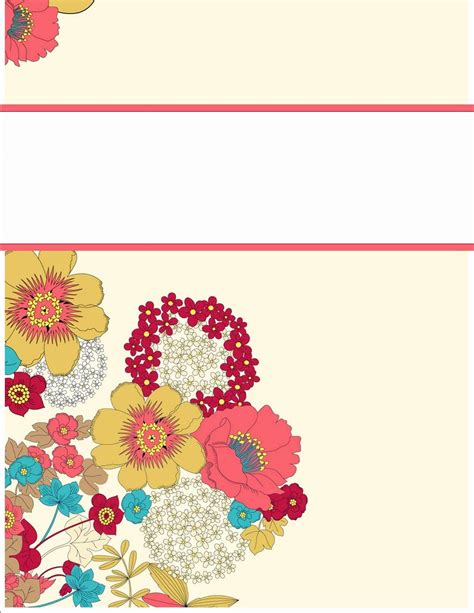 binder cover printables  document template