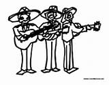 Mexican Mariachi Band Coloring Pages Mayo Cinco Colormegood Mexico sketch template