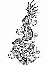 Dragon Outline Chinese Simple Clip Clipart sketch template