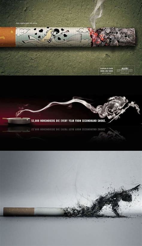 creative guerrilla quit smoking advertisement