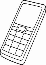 Phones Coloringhome Insertion sketch template